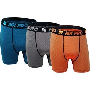 NK Pro Men's Performance Boxer Briefs Sports Underwear 3 Pack  Small